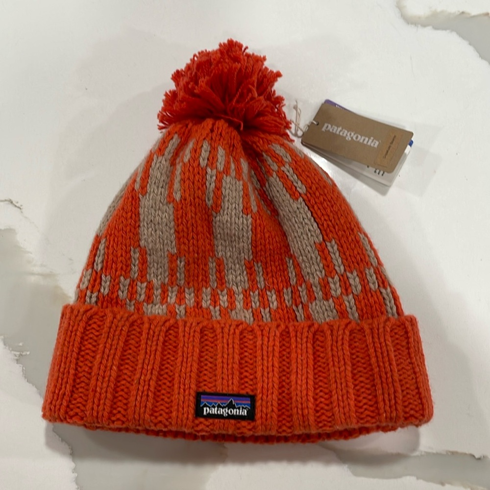 New Patagonia Lined Snowbelle Beanie Nordic Cabin Knit